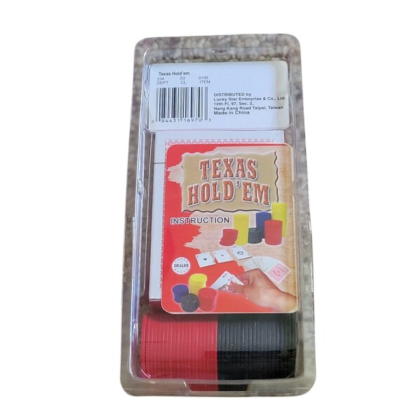 NIB Classic Texas Hold'Em Game Cards And Chips - Picture 2 of 5